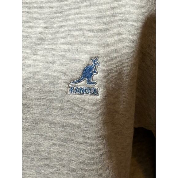 Kangol NWT Crew Neck Sweatshirt Sz M Gray Long Sleeves Soft Pullover Streetwear - Picture 4 of 7